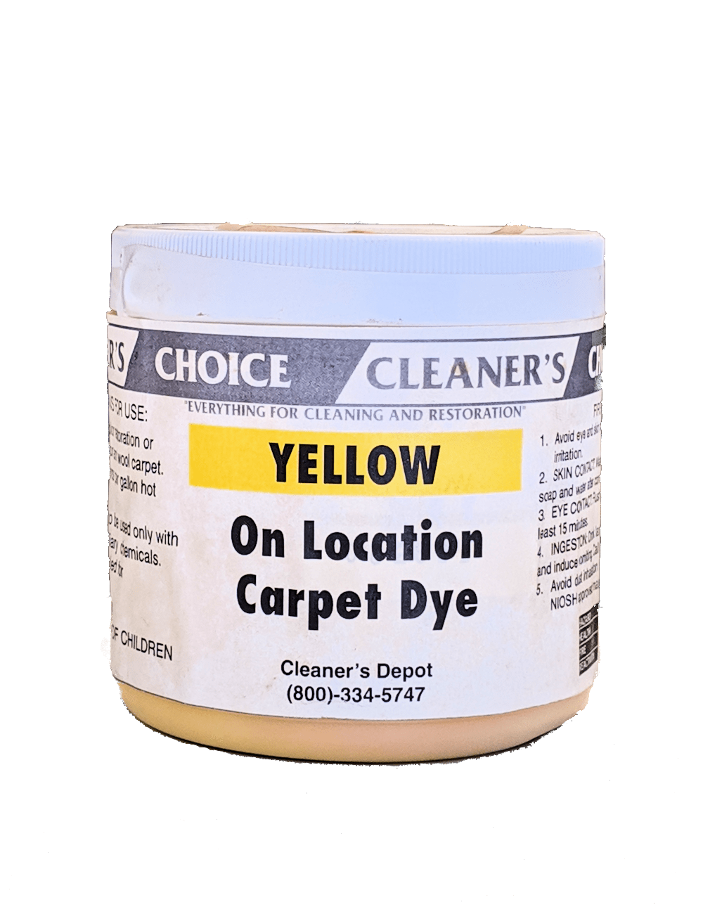 YELLOW CARPET DYE - Cleaner's Depot - Cleaner's Choice