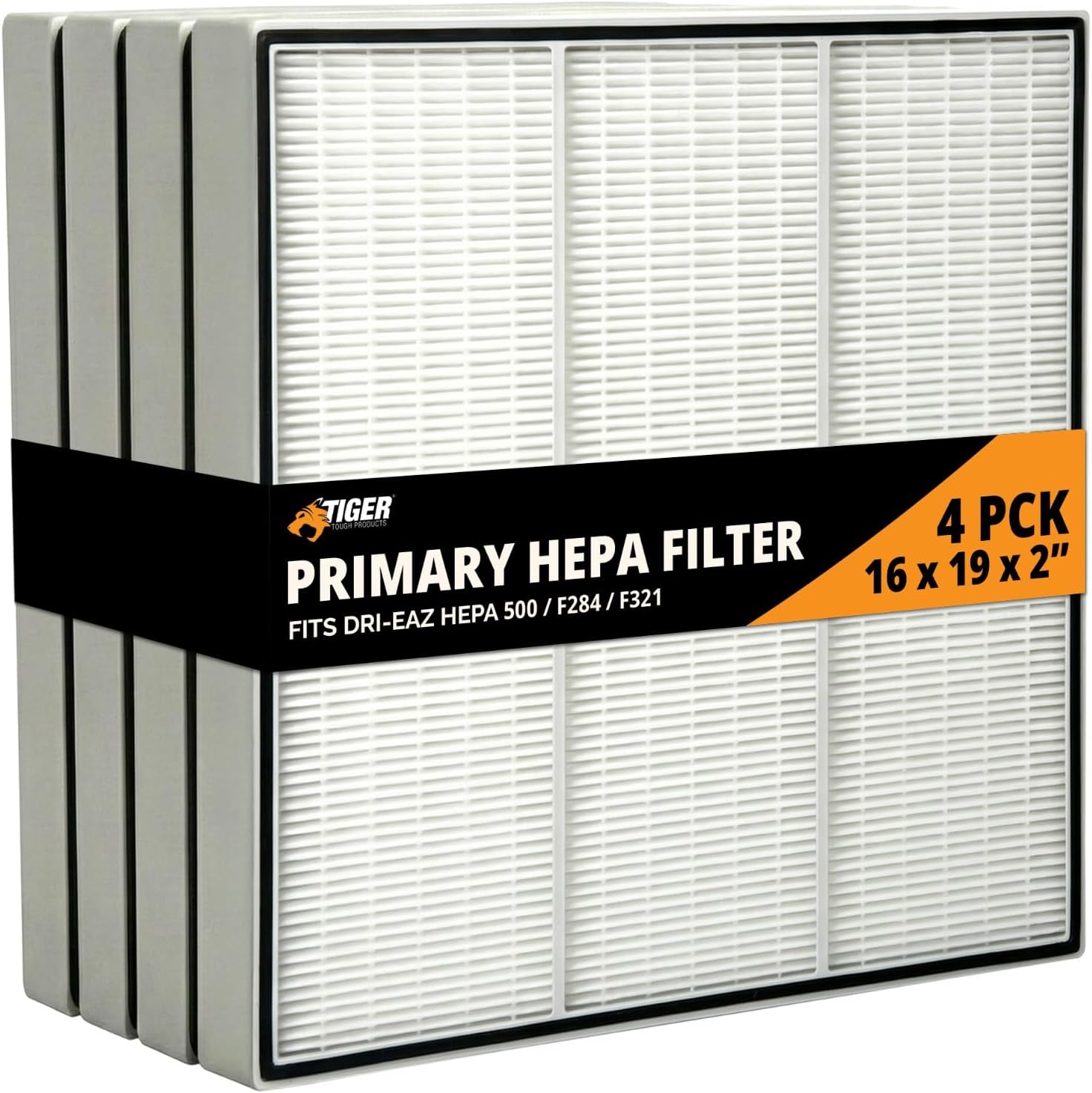 Dri-Eaz F321 Compatible Primary Filter for Dri-Eaz Air Scrubber F284 Defendair or Similar HEPA 500 Air Scrubber 16x19x2, Pack of 4