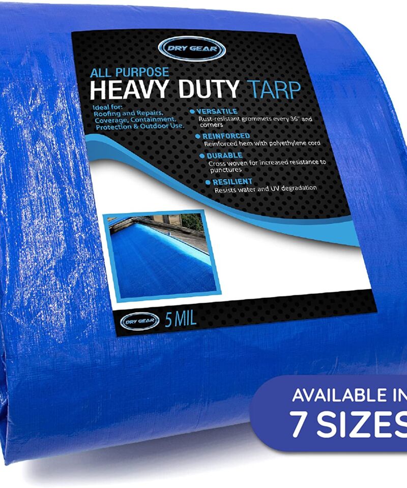 Dry Gear All-Purpose 5 Mil Waterproof Tarps