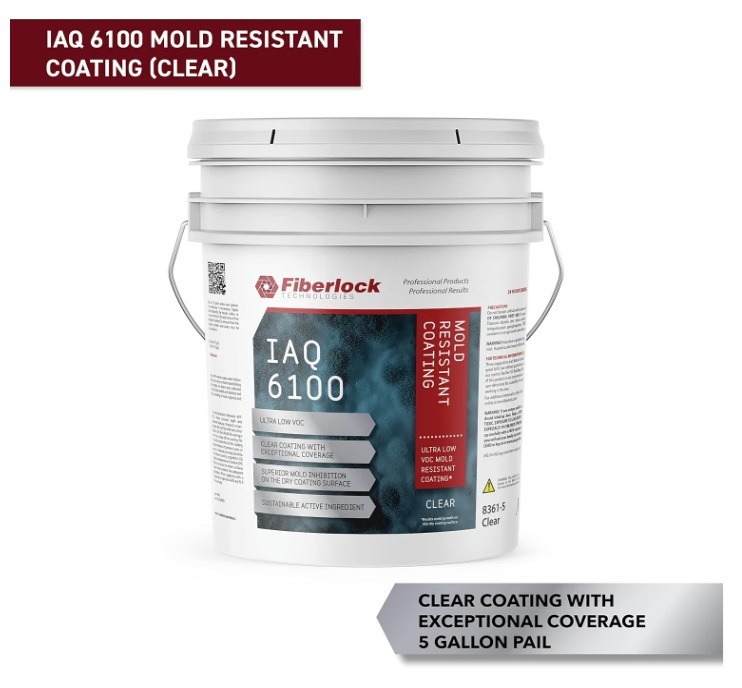 Fiberlock IAQ 6100, Mold Resistant Coating, Clear (5 gal) - Image 7