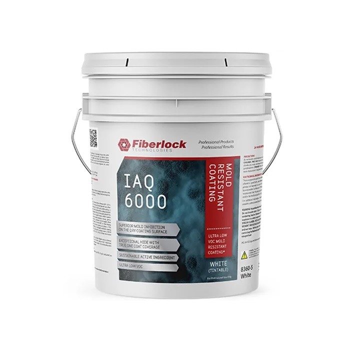 Fiberlock IAQ 6000, Mold Resistant Coating, White (5 gal)