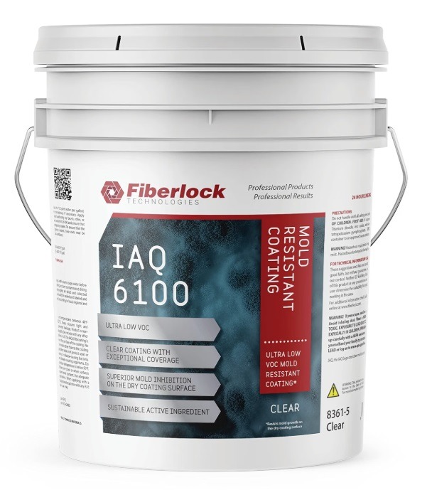 Fiberlock IAQ 6100, Mold Resistant Coating, Clear (5 gal)