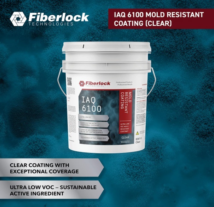 Fiberlock IAQ 6100, Mold Resistant Coating, Clear (5 gal) - Image 4