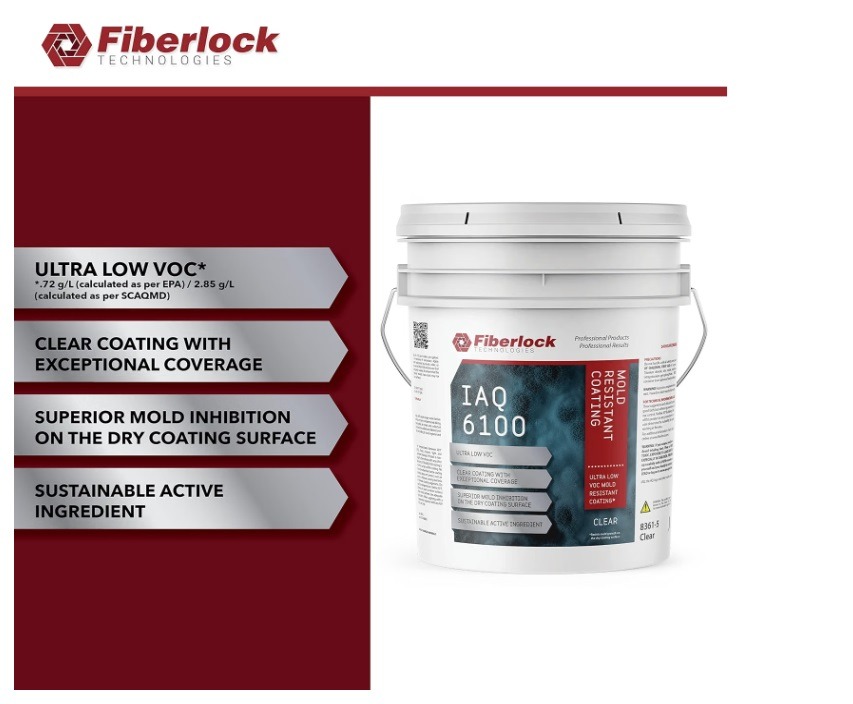 Fiberlock IAQ 6100, Mold Resistant Coating, Clear (5 gal) - Image 3