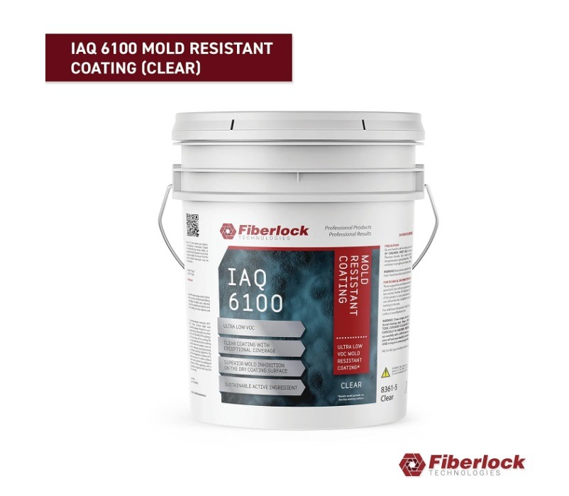 Fiberlock IAQ 6100, Mold Resistant Coating, Clear (5 gal) - Image 2
