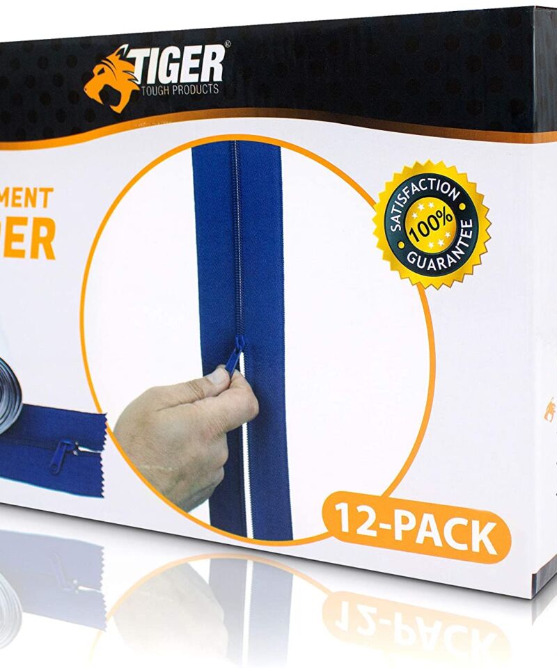 Tiger Heavy Duty Zippers 12 Pack