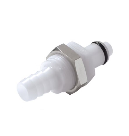 3/8" Male Quick Connect, Insert Coupling, Bulkhead