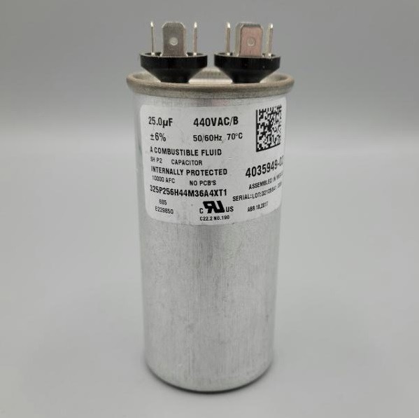 Capacitor Compressor R22, 25 MFD - 4035949-02